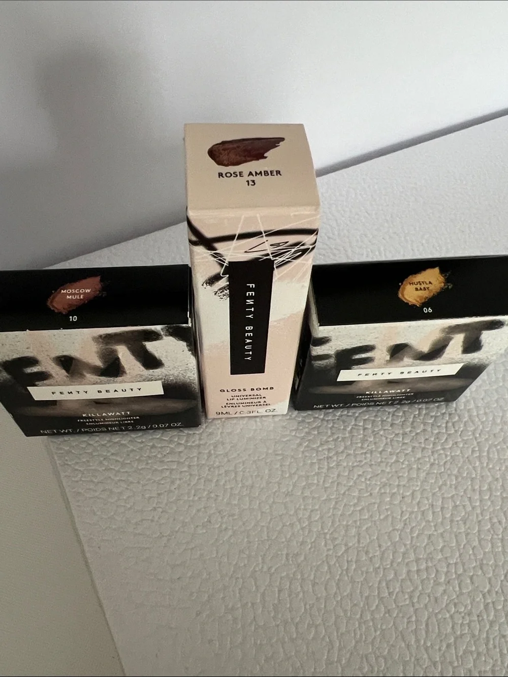 Fenty Beauty bundle deal! 2 mini Killawatt highlighter and Rose Amber Gloss Bomb